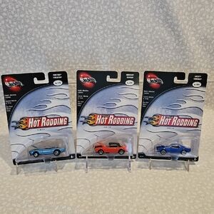 2002 Hot Wheels Popular Hot Rodding Pontiac Firebird Mercury Cougar Chevy Camaro